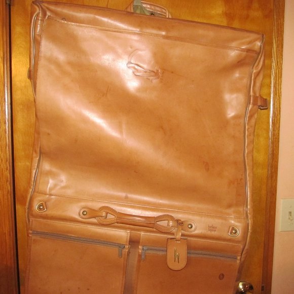 HARTMANN GARMENT BAG CARRY ON LUGGAGE LEATHER 4 SUITER EXTRA PACKING SPACE. - Picture 3 of 16